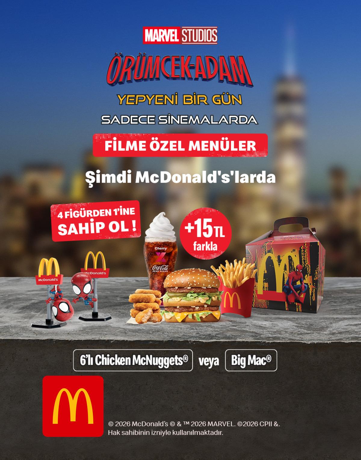 Efsane kahraman Örümcek Adam şimdi McDonald’s Türkiye’de 1