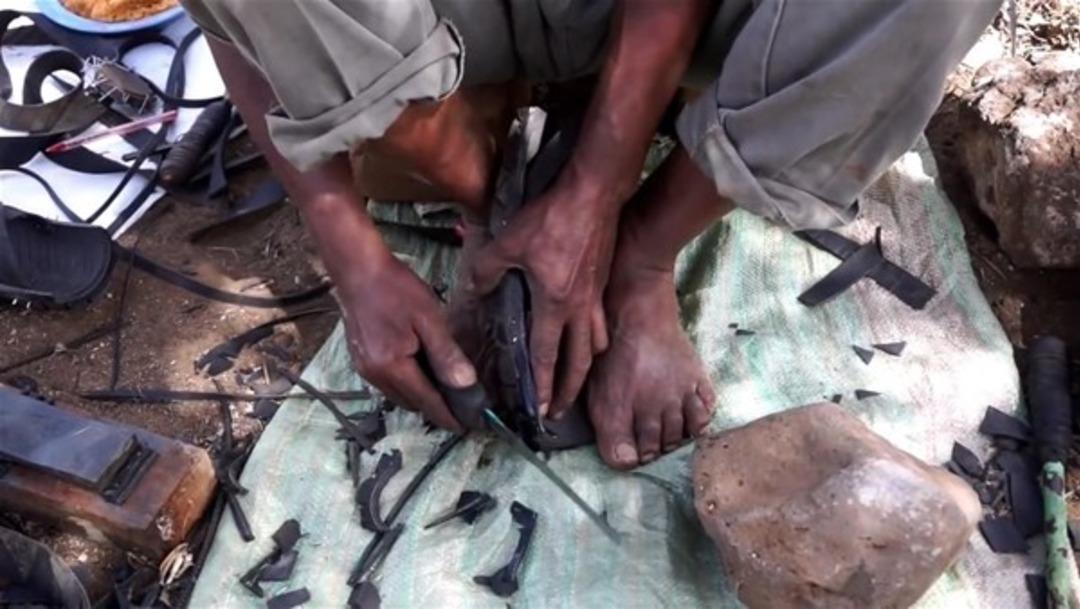 Patlak lastikten bakın ne yaptı 