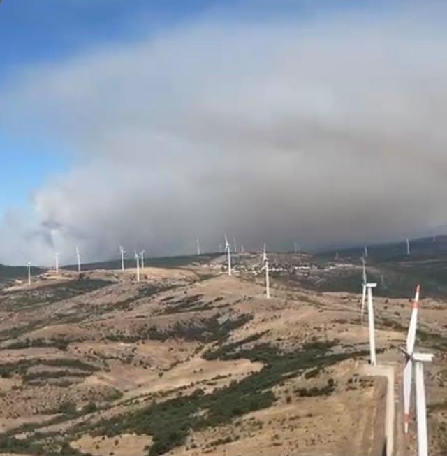 R&uuml;zgar g&uuml;llerinde &ccedil;alışan personel yangını g&ouml;r&uuml;nt&uuml;ledi 1