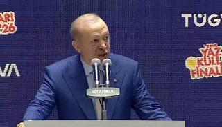 Cumhurbaşkanı Erdoğan T&Uuml;GVA Yaz Okulları Finalinde konuşuyor