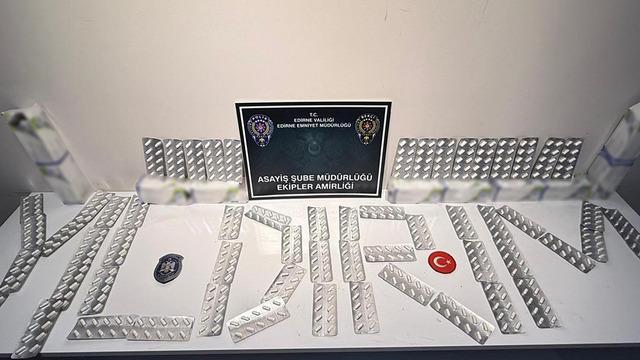 Yer: Edirne! 600 adet uyuşturucu hap ele geçirildi