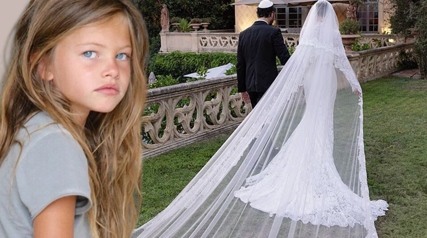 'D&uuml;nyanın En G&uuml;zel Kızı'ydı! Thylane Blondeau'dan g&ouml;rkemli ikinci d&uuml;ğ&uuml;n t&ouml;reni
