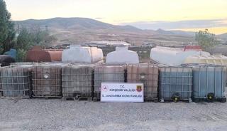 Kırşehir'de 29 bin litre ka&ccedil;ak akaryakıt ele ge&ccedil;irildi