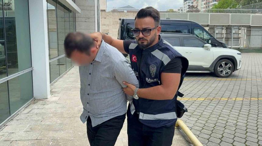Semt pazarında elle tacize tutuklama