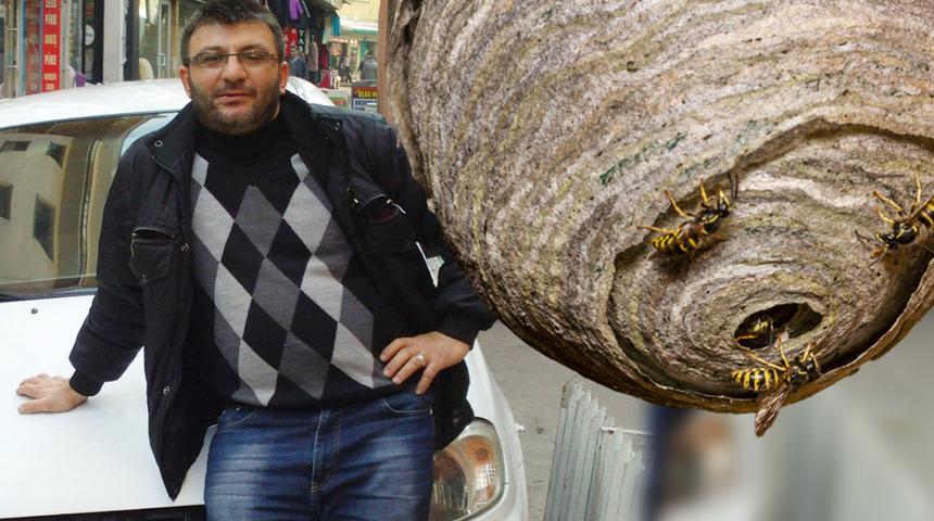 Eşek arı yuvasına sıcak su d&ouml;kt&uuml;! 1 hafta sonra doğum g&uuml;n&uuml;nde hayatını kaybetti