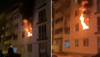 Tokat'ta yangın paniği: 4 kişi dumandan etkilendi