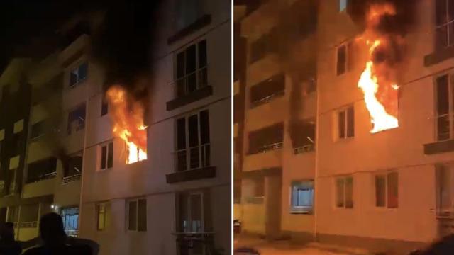 Tokat'ta apartman dairesinde yangın paniği: 4 kişi dumandan etkilendi