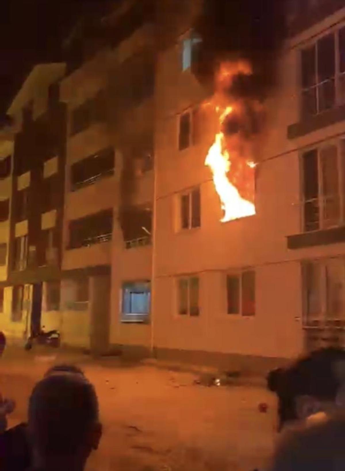 Tokat ta apartman dairesinde yangın paniği: 4 kişi dumandan etkilendi 2