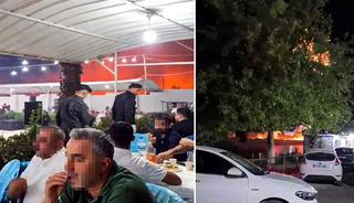 Yangını fark etmeden d&uuml;ğ&uuml;ne devam ettiler