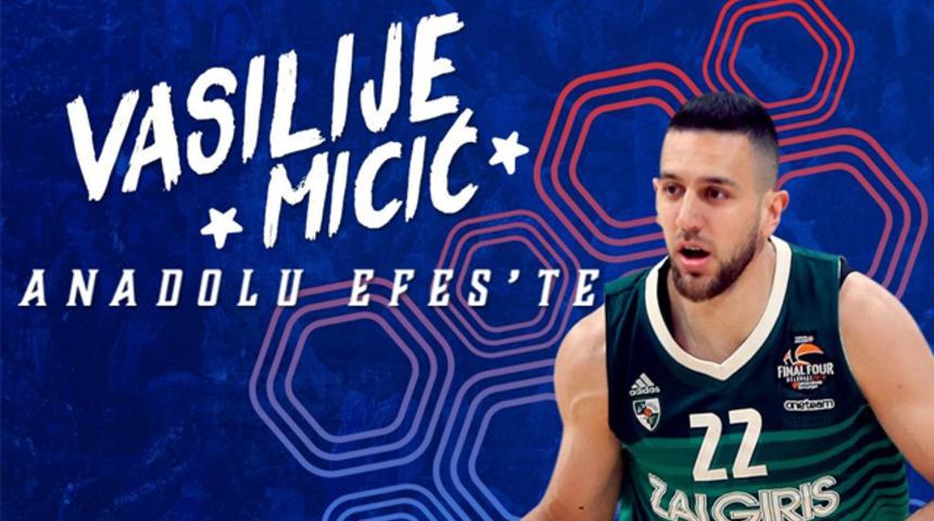 Anadolu Efes Vasilije Micic’i kadrosuna kattı