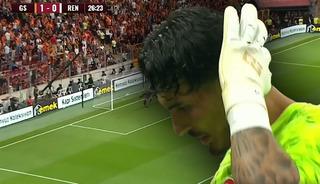 Rennes ma&ccedil;ında Galatasaray'da Uğurcan &Ccedil;akır'dan b&uuml;y&uuml;k hata!