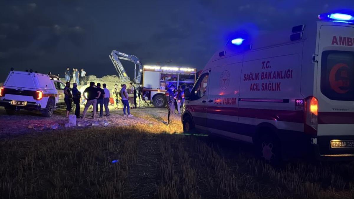 Edirne’de traktörün altında kalan çift hayatını kaybetti 2