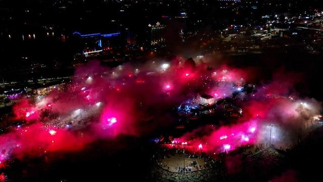 Trabzonspor'un 59. kuruluş yıl dönümü Ganita'da binlerce taraftarla kutlandı