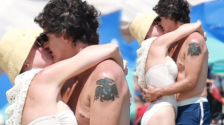 Katy Perry ve Justin Trudeau plajda aşka gelip kimseyi umursamadı