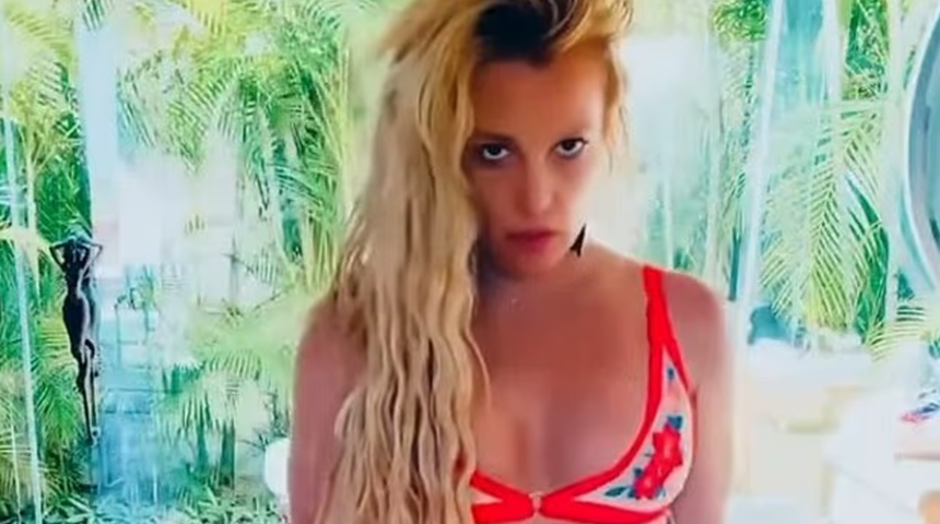 Britney Spears evinde &uuml;sts&uuml;z dans ettiği videoyla g&uuml;ndem oldu! Temizlik g&ouml;revlisi temizlik yaparken twerk yaptı