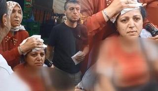 Armut se&ccedil;me tartışmasında dehşet! Elindeki kalası kadının kafasına attı