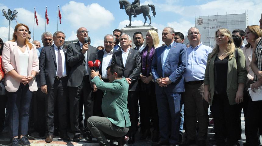CHP'lilerden, Muharrem İnce'nin Ankara mitingine &ccedil;ağrı