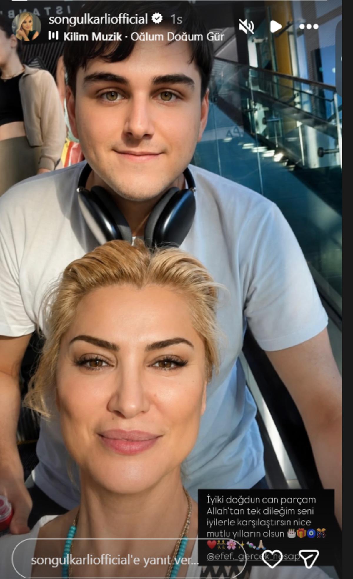 Sürekli bir yerlerin konuşuluyor diyerek kızmıştı! Songül Karlı nın oğlu annesinin boyunu geçti 1