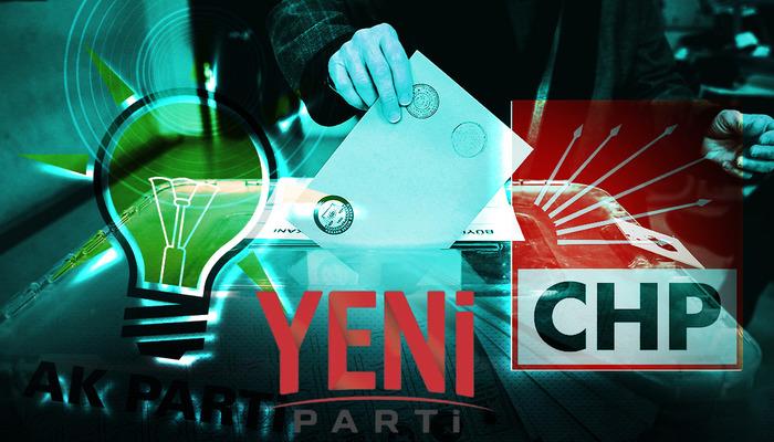 Yeni Parti sonrası ilk anket! CHP'nin oranı dikkat &ccedil;ekti