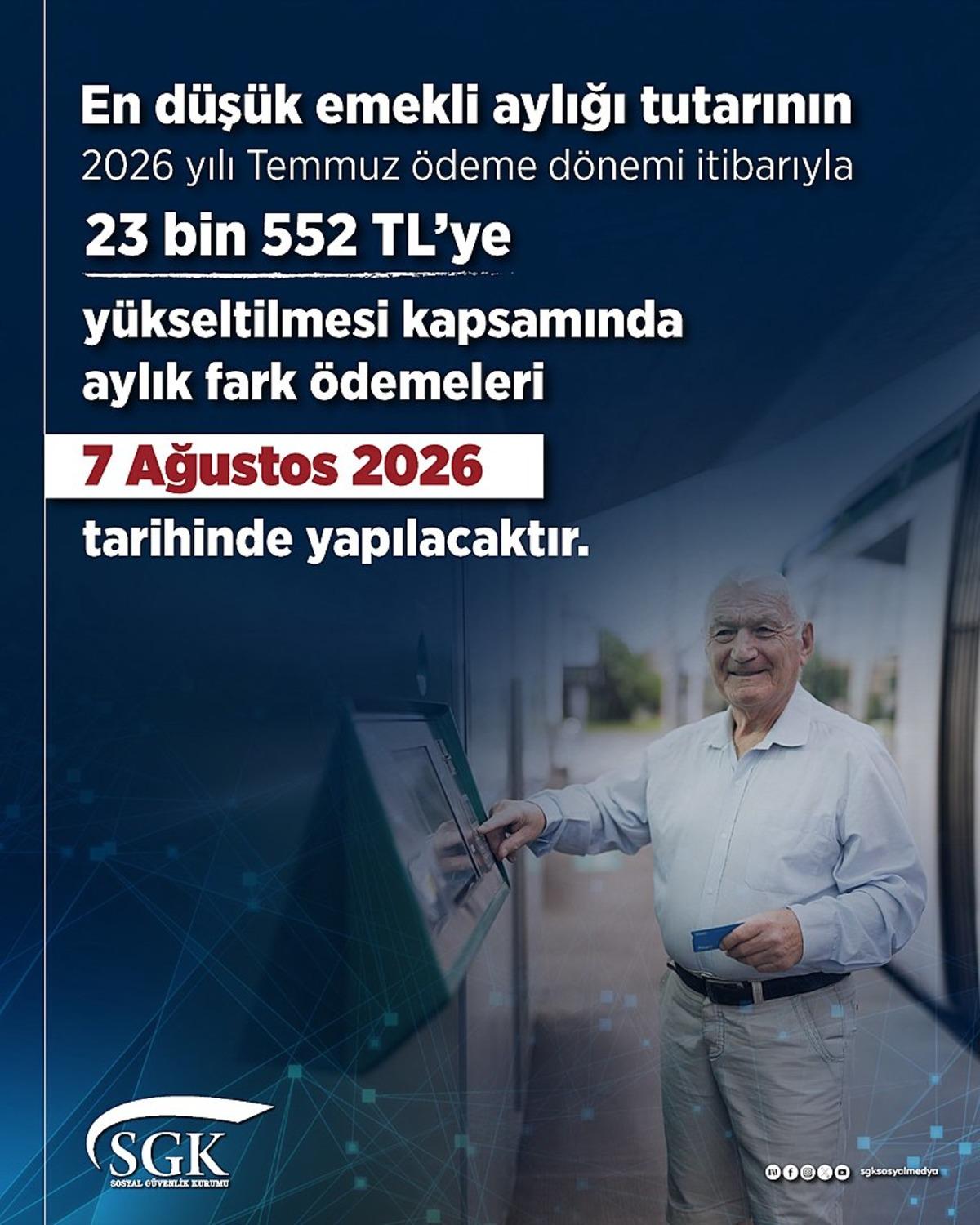En d&uuml;ş&uuml;k emekli aylığı artmıştı! Fark &ouml;demelerinin tarihi belli oldu 1