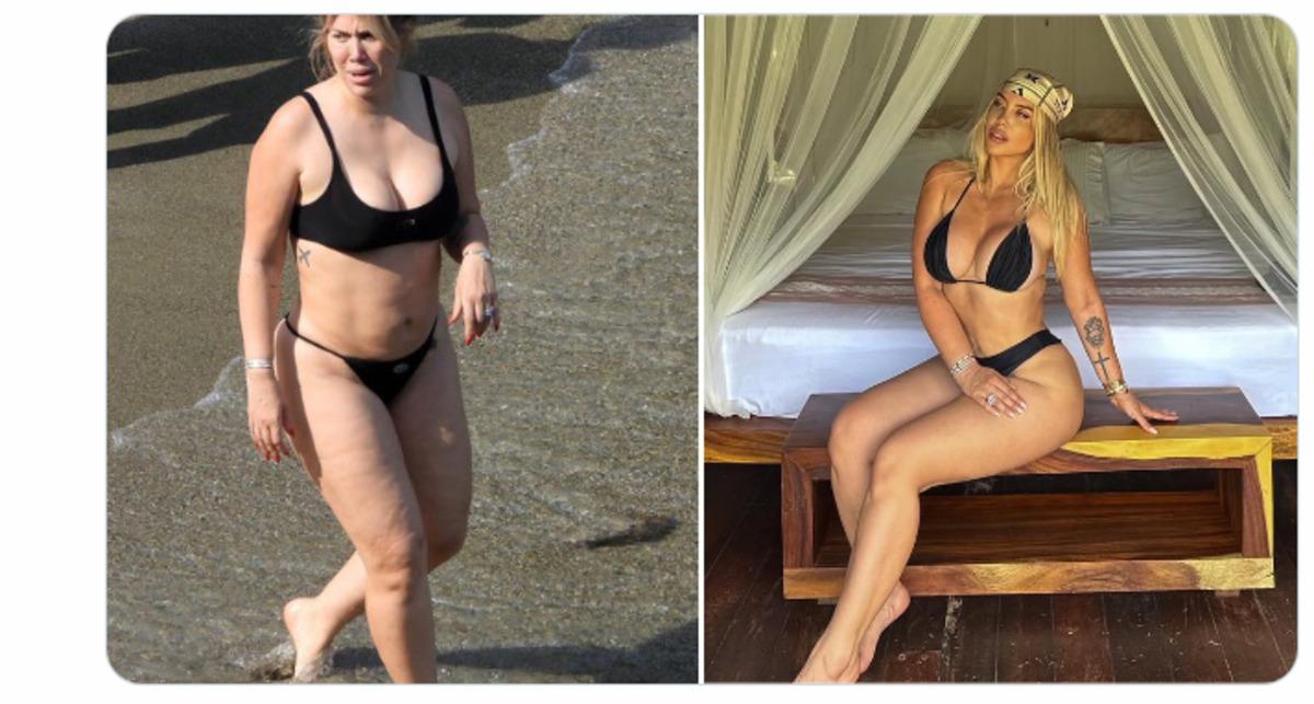 Wanda Nara nın gerçek bikinili hali dile düştü 2