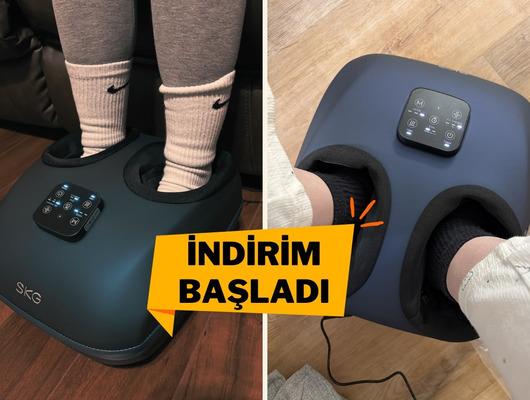 Evde Spa keyfi: Isıtmalı SKG ayak masaj aleti indirimde