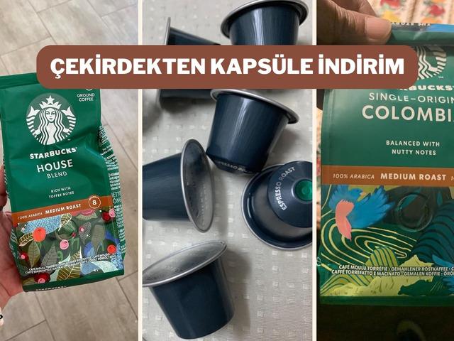 Starbucks kahvelerde stok yapmalık sepette ek indirim d&ouml;nemi başladı!