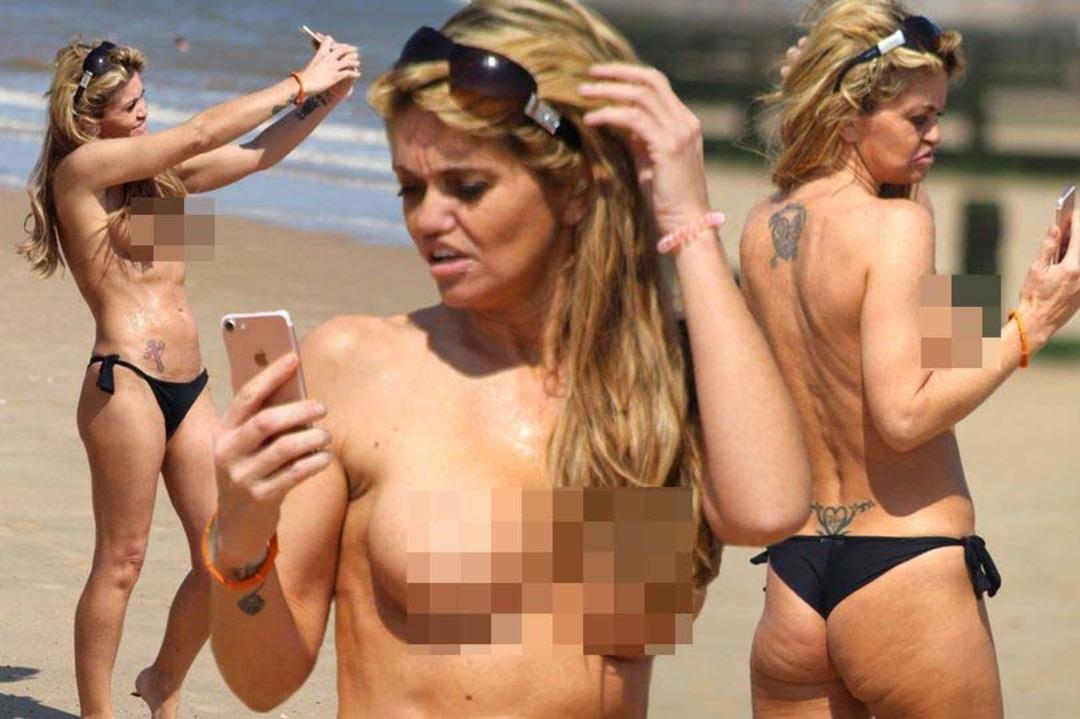 Plajda &uuml;sts&uuml;z selfie