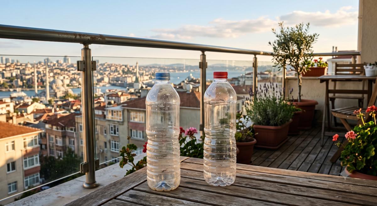 Balkonlara pet şişe bırakın çağrısı yapıldı! 1