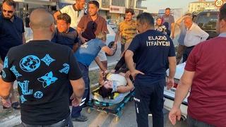 Elazığ’da zincirleme trafik kazası: 3 yaralı