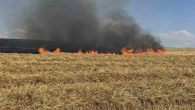 &Ccedil;orum&rsquo;da anız yangını ekili arazilere sı&ccedil;ramadan s&ouml;nd&uuml;r&uuml;ld&uuml; 1