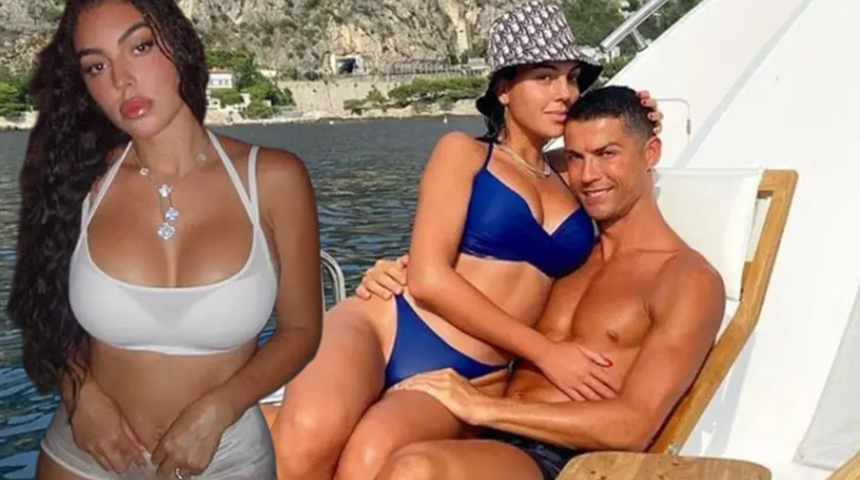 Georgina Rodriguez fiziği eleştirilince beyaz bikinisini giyip kıvrımlarını sergiledi! 