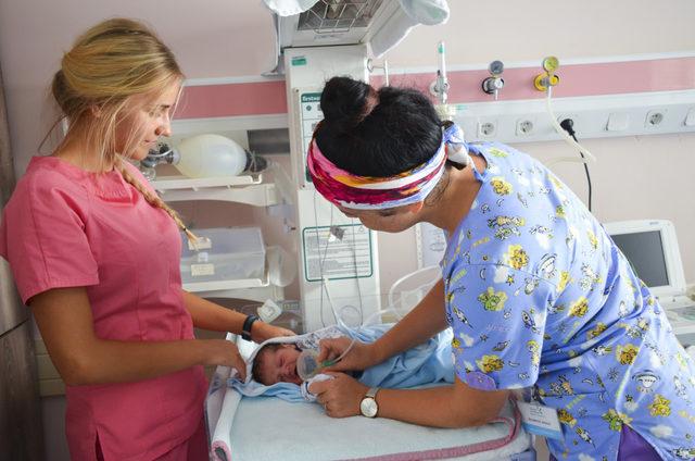 Litvanyalı öğrenciler, Sinop'ta hastanede staj yapıyor