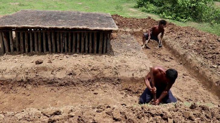  Yeraltı evlerinin etrafına inşa ettiler! Son hali inanılmaz G4