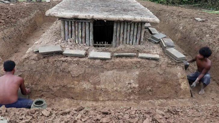 Tikdikləri hovuzun son halı 