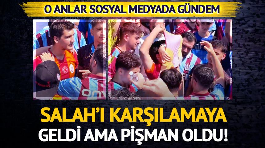 Mohamed Salah'ı karşılamaya gelen Galatasaraylı taraftarı pişman ettiler!
