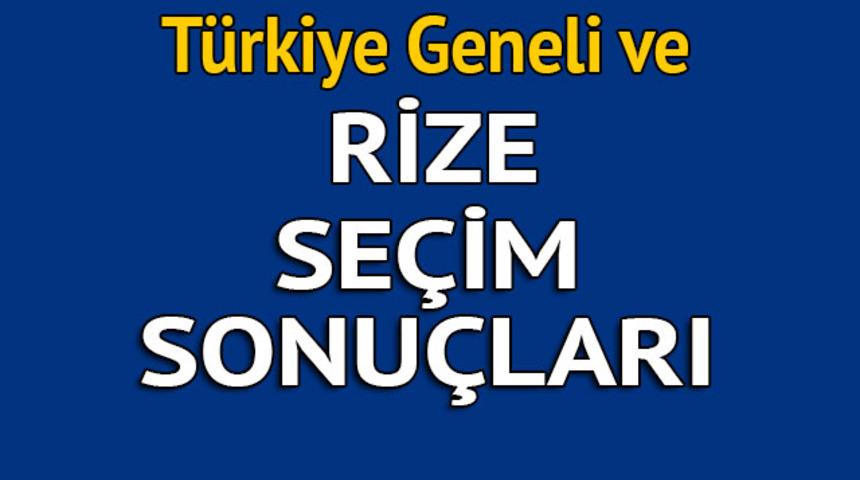 Rize se&ccedil;im sonu&ccedil;ları 2018 - İl il, il&ccedil;e il&ccedil;e canlı se&ccedil;im sonu&ccedil;ları geliyor!