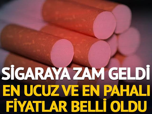 Sigaraya zam geldi: En ucuz ve en pahalı sigara fiyatı belli oldu