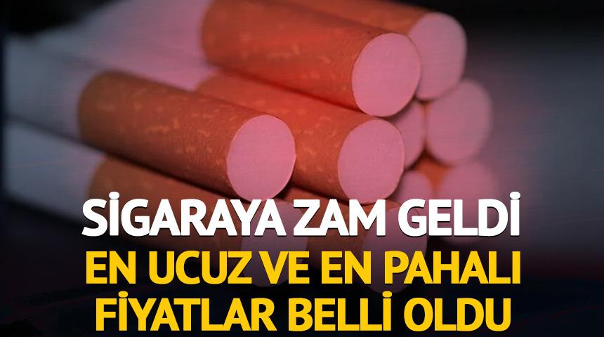Sigaraya zam geldi: En ucuz ve en pahalı sigara fiyatı belli oldu