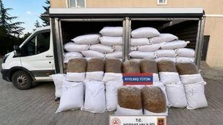 Yozgat’ta piyasa değeri 1 milyon 440 bin lira olan kaçak tütün ele geçirildi