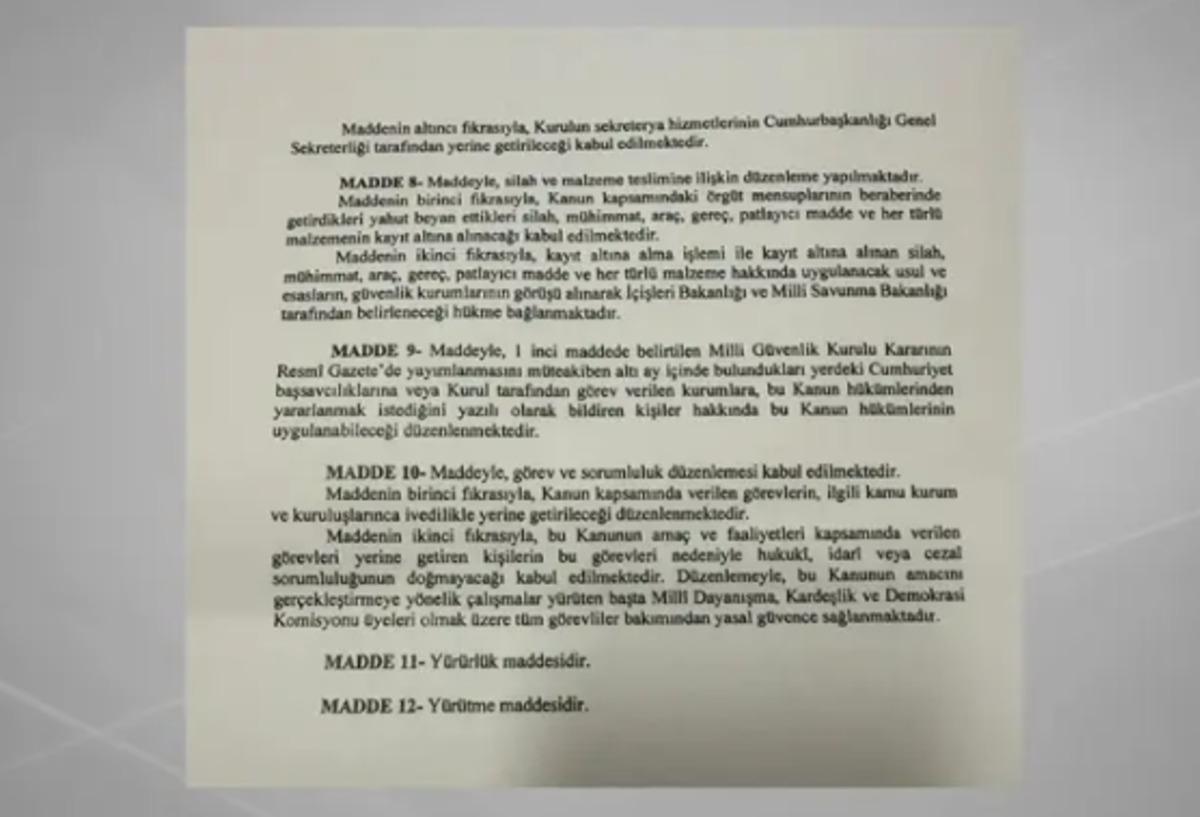 SON DAKİKA | Terörsüz Türkiye için 12 maddelik kanun teklifi! Detaylar ortaya çıktı 11