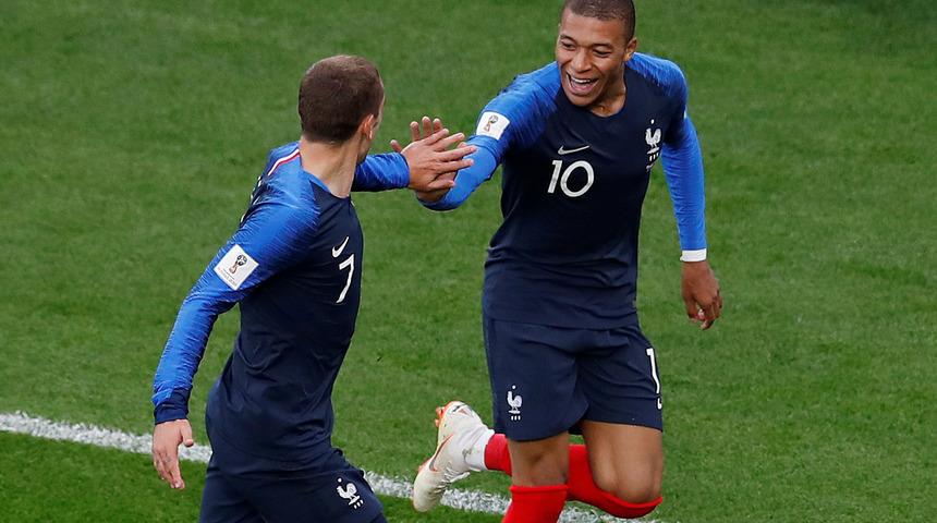 Mbappe Fransa'nın D&uuml;nya Kupası'nda gol atan en gen&ccedil; oyuncusu oldu!