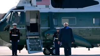 Trump, faciayı kıl payı atlattı! Havada panik anları