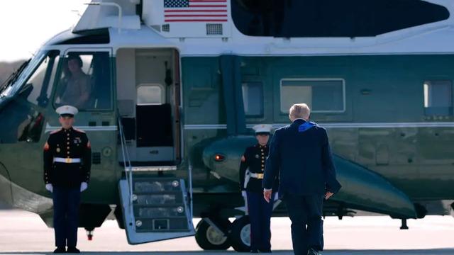 Trump, faciayı kıl payı atlattı! Havada panik anları