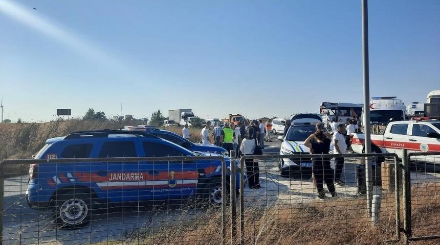 Tekirdağ&rsquo;da zincirleme kaza: 5 yaralı