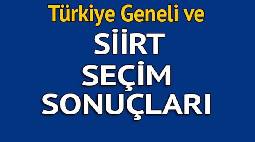 Siirt se&ccedil;im sonu&ccedil;ları 2018 - İl il, il&ccedil;e il&ccedil;e canlı se&ccedil;im sonu&ccedil;ları geliyor!