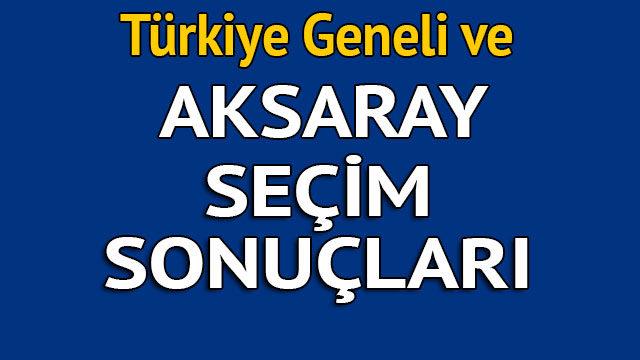 Aksaray seçim sonuçları 2018 - İl il, ilçe ilçe canlı seçim sonuçları geliyor!