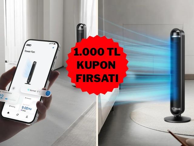 Sessiz ve g&uuml;&ccedil;l&uuml; serinlik isteyenlere &ouml;zel: Dreo Kule Tipi Fan