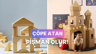 Çocuğunuza Eski Ahşap ve Kartonlardan Yapabileceğiniz Oyuncak Fikirleri