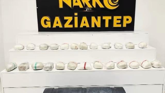 Gaziantep’te 24 kilo uyuşturucu ele geçirildi: 1 gözaltı
